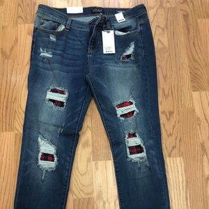 Judy Blue Buffalo Plaid Jeans